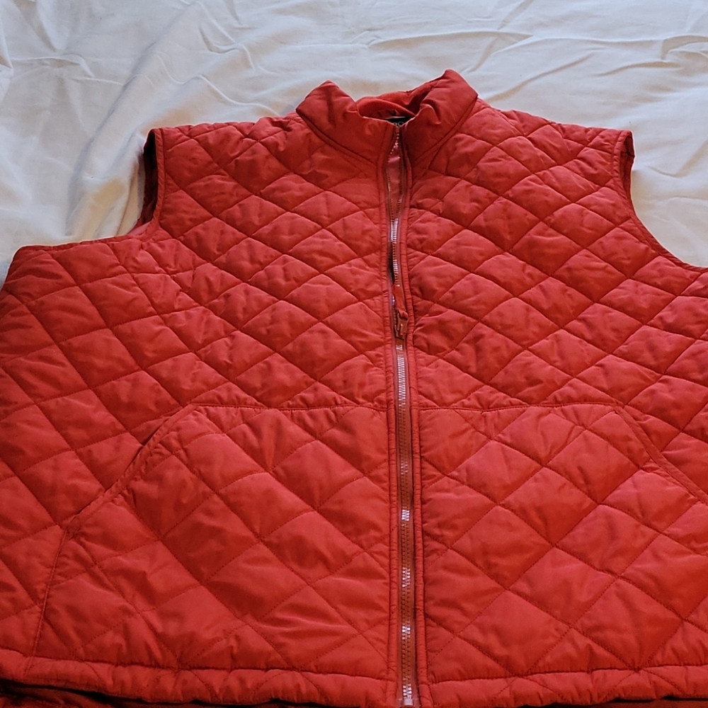 Chaps Orange puffer vest